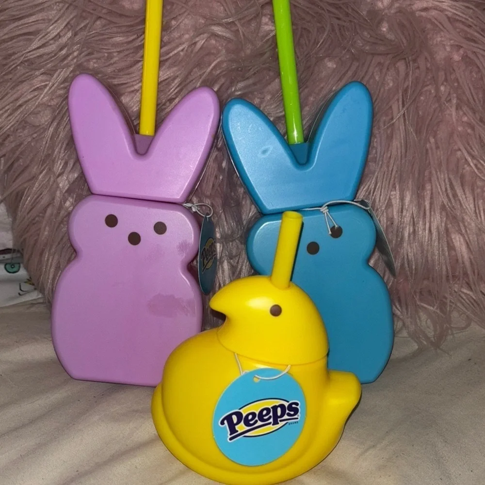 Bunny and Chick Pet Toys - Purple, Blue, Yellow